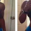 Only recent pic that I have. Even in a sports bra I'm flat but with only a little breast tissue at the bottom.