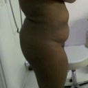 Still really swollen but I do see a shape somewhere in there :0)