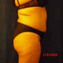 side view no butt no waist...measurements before surgery...  43-39-45 sadly almost square very embarasing