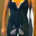 This pic was taken 7 days post-op. The bevel in the mirror doubles my thighs!
The drains are a drag. I am 1 week 2 days post op today still w/ my "grenades" as my 8 yr. old calls them.