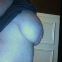 from the side