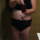 Front view w/ underwear on.