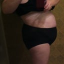 Side w/ undies. Hate hate hate looking so pregnant!!!