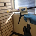 This glue gun thing was used to get an initial bite mold
