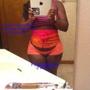 Sarong wrapped tightly around tummy, to minimize swelling while out of garment while waiting for  massage, laundry, etc.
