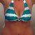 teal and white
