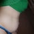 Tummy side view, bent over