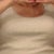 After surgery in tank top and surgical bra