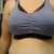 Me trying to wear a sports bra - haha!!!  Actually I wear 2 bras to exercise.