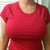 Here I am in my running shirt. My breasts were ridiculously out of proportion to my body.