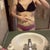 a last grab of the belly flab the day before surgery
