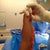 My friend/co-worker sat in for my surgery and took some pics for me.  This is my lower abdomen!!  Buh-bye!
