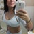 cleavage in a sports bra! wow~ day 6...dont mind the fat belly lol
