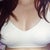 10 days post-op wearing an Amber crop top.  My breasts are still swollen.