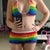 I love the rainbow bikini.