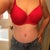 PO week 12.  39 breast, 31 waist, 38 hips. Sizes 34DDD and size 8 jeans. Weight 144ish. ;)