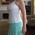 Post Op Day 33 - Tennis outfit - side view - still no bulges!