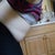 my flab bending over...