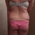 Before surgery, no butt with large love handles. Ugh!