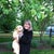 This photo is April 28th and my surgery was April 11th.  My puppy, Amber, and I were standing in the rain.