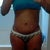 front view after eating and drinking what im not supposed to hips and thighs swollen too!