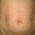 Creepy belly button. The twins completely pushed it out!