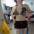 I threw on a pair of shorts to cover my bootie. Hehe.