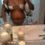 2 days post-op...bandages are still over nipple and my belly is really swollen from all the fluid coming from my breast but nonetheless breast way, way better..LOL