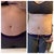 Before and after, no hang over my pants, yay!!