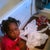 The lil girl....  suppose to going to the potty see the mess!!!! lol priceless!!!!