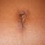 4 Weeks PO - Belly button.  There's actually a stitch coming out at the top, but it's invisible in the pics and to me--I can only feel it except when I catch it with tweezers.