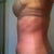 See the bulge at my hip?  That's the dog ear on one side.