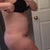 This was somewhere between 4-5 weeks post op, when I started to pooch out