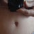 Happy with my belly button, nice work.
Still using a glass bead at night.