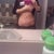 2 wks after surgery  still swollen at lower abs area tho.  its a puffy pouch