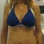 With 350 sizer on my right breast, 375 sizer on my left breast in bikini top.