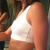Before with zip-up sports bra