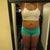 I bought this belly-showing tank top and bikini shorts to wear before and after to compare