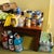 This shows some of the things I ate while I was in Miami:  Mac and cheese, canned beans, a loaf of bread, lots of gatorade, lots of water, rice, canned pasta, in the fridge I had cooked chicken breast, pineapple juice, and deli meat.