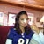 Cheering for my Baltimore Ravens before the game, Finally got to put a little bit of makeup on, and do my hair!