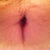 My old/new belly button:)  You can see the swelling is higher on my left.  This pic was after working out this morning.